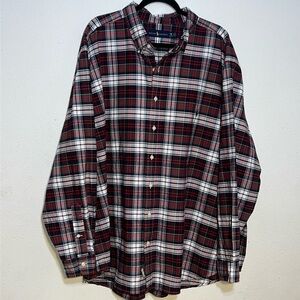 Ralph Lauren Mens Plaid Long Sleeve Button Down Shirt Size 3XB/3G Big/Grand
